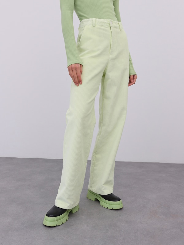 EDITED Wide leg Pants 'Jenny' in Pastel Green