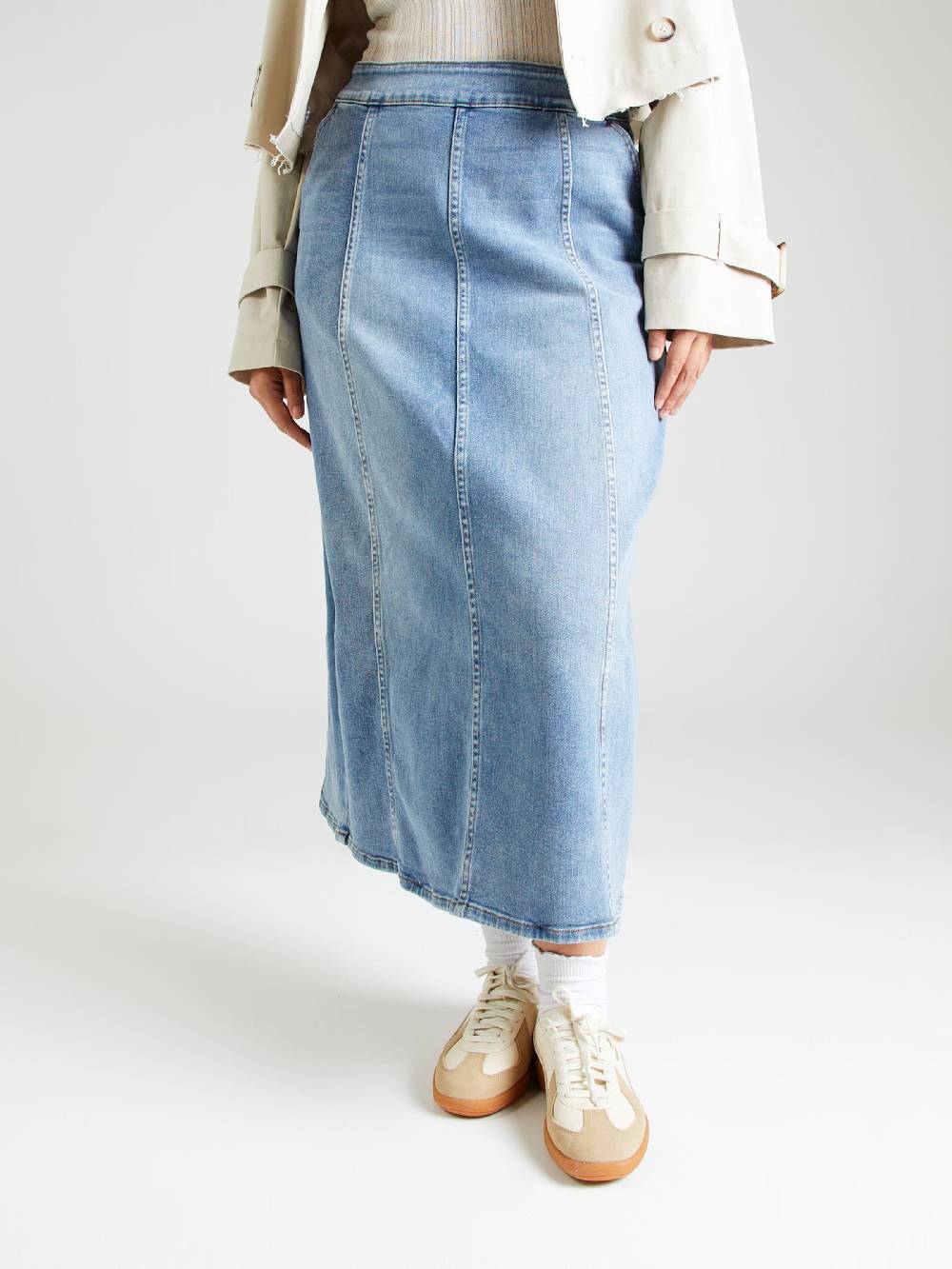 EVOKED Skirt 'VIJOCEY' In Blue Denim