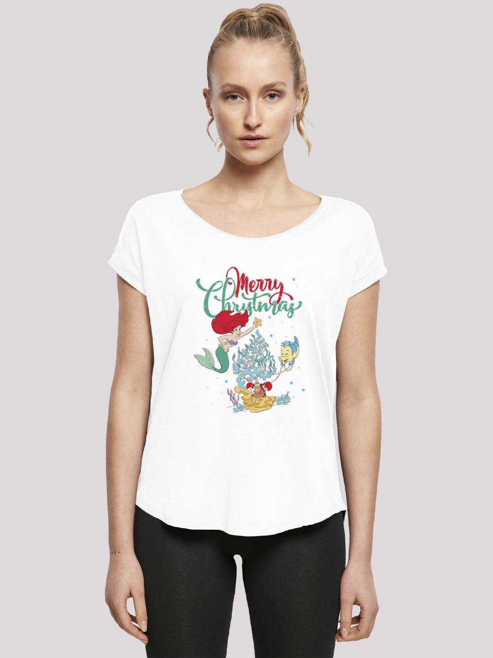 F4NT4STIC Shirt ' Arielle Die Meerjungfrau' In White