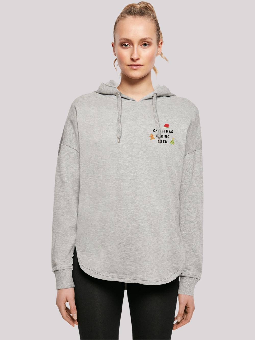 F4NT4STIC Sweatshirt 'Christmas Baking Crew' In Grey