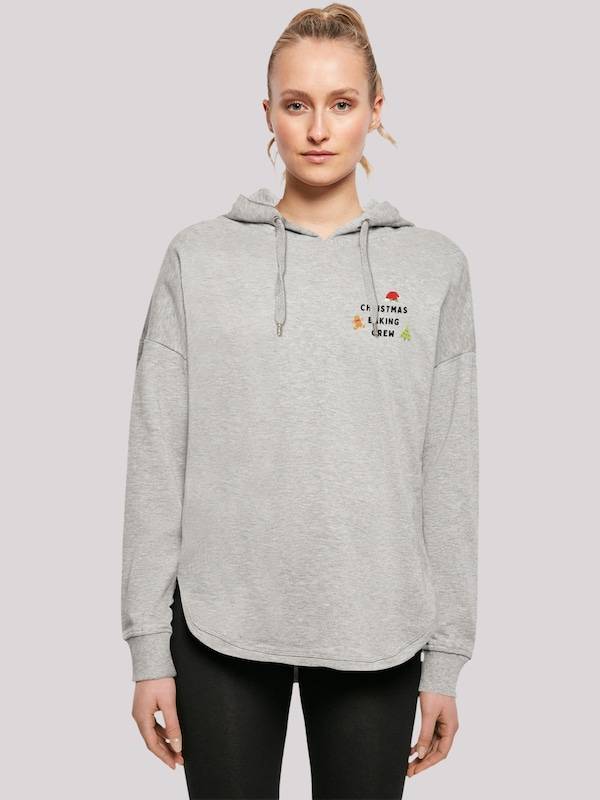 F4NT4STIC Sweatshirt 'Christmas Baking Crew' in Grey