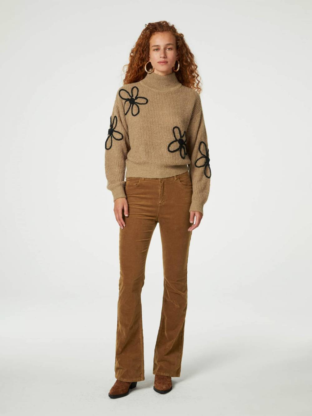Fabienne Chapot Flared Pants 'Eva' In Brown