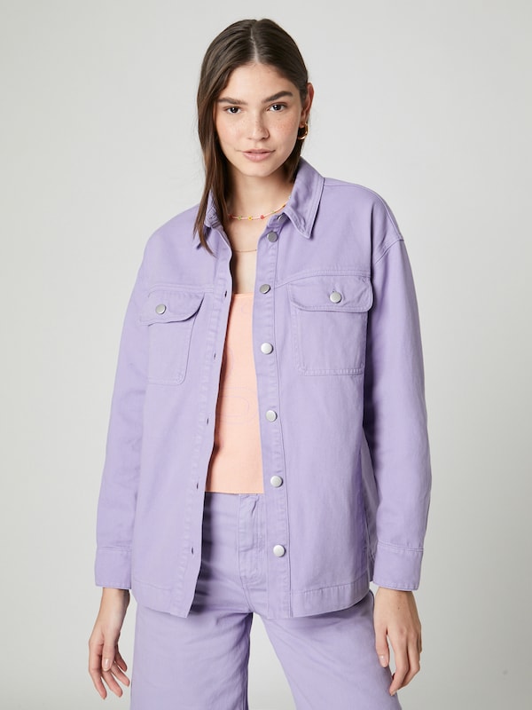 florence by mills exclusive for ABOUT YOU Between-Season Jacket 'Breeze Block' in Purple
