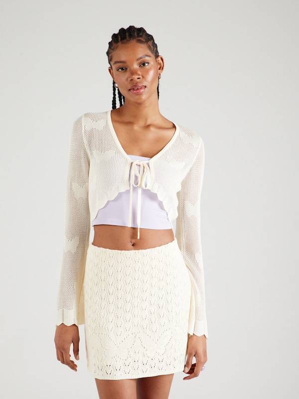 florence by mills exclusive for ABOUT YOU Knit Cardigan 'Coastal Cruise' in Cream