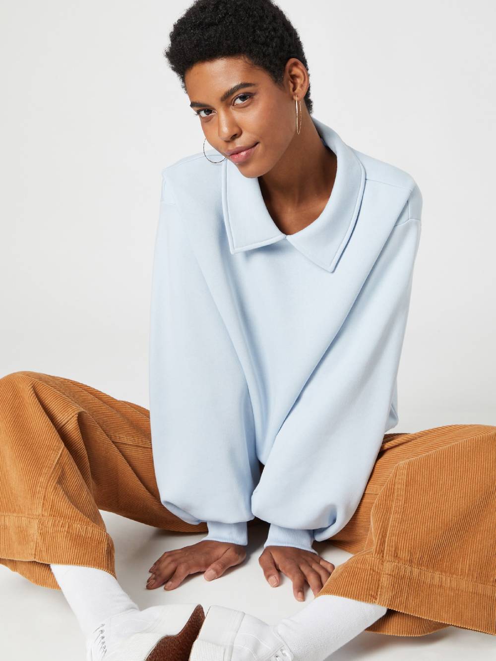 Florence By Mills Exclusive For ABOUT YOU Sweatshirt 'Joy' In Light Blue