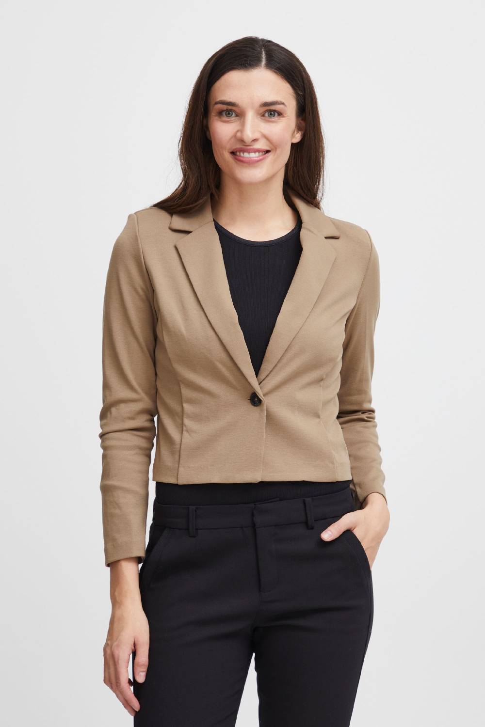 Fransa Blazer In Beige