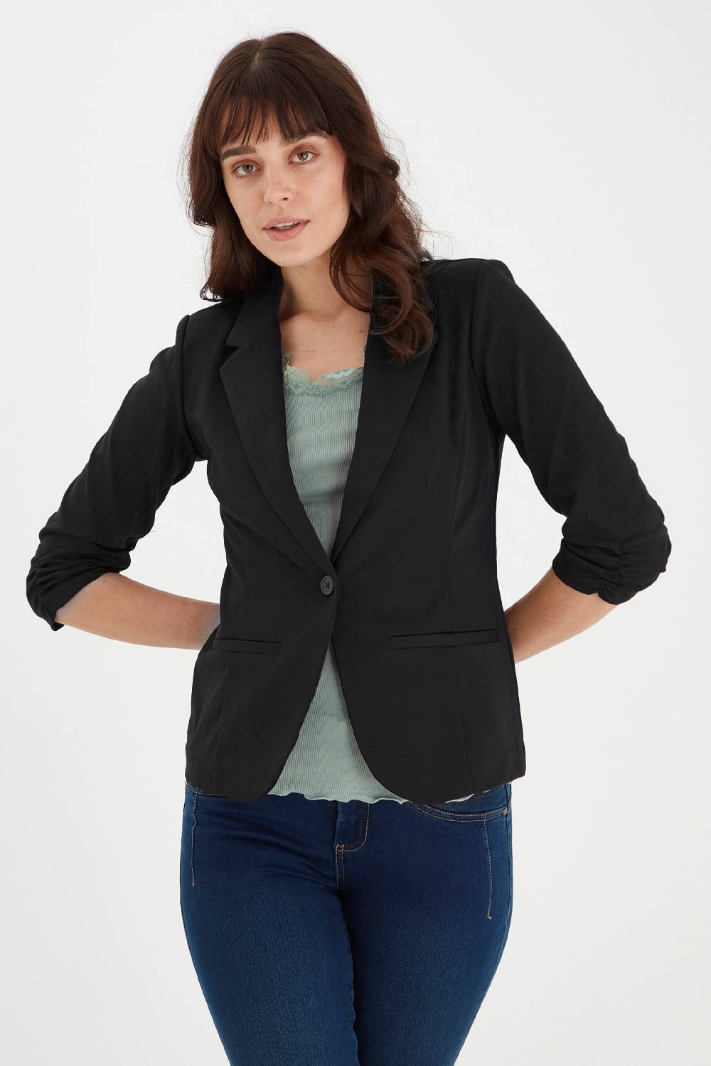 Fransa Blazer In Black