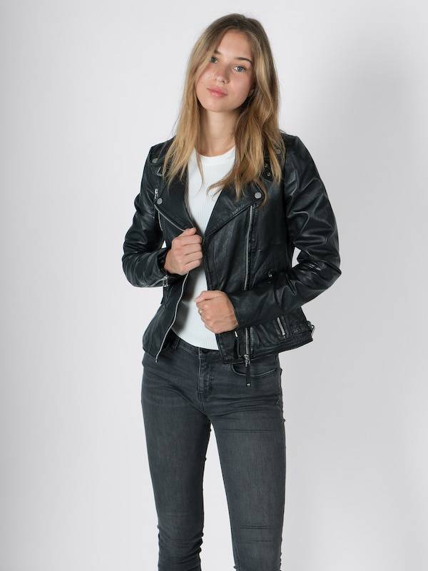 FREAKY NATION Between-Season Jacket 'BikerPrincess' in Black