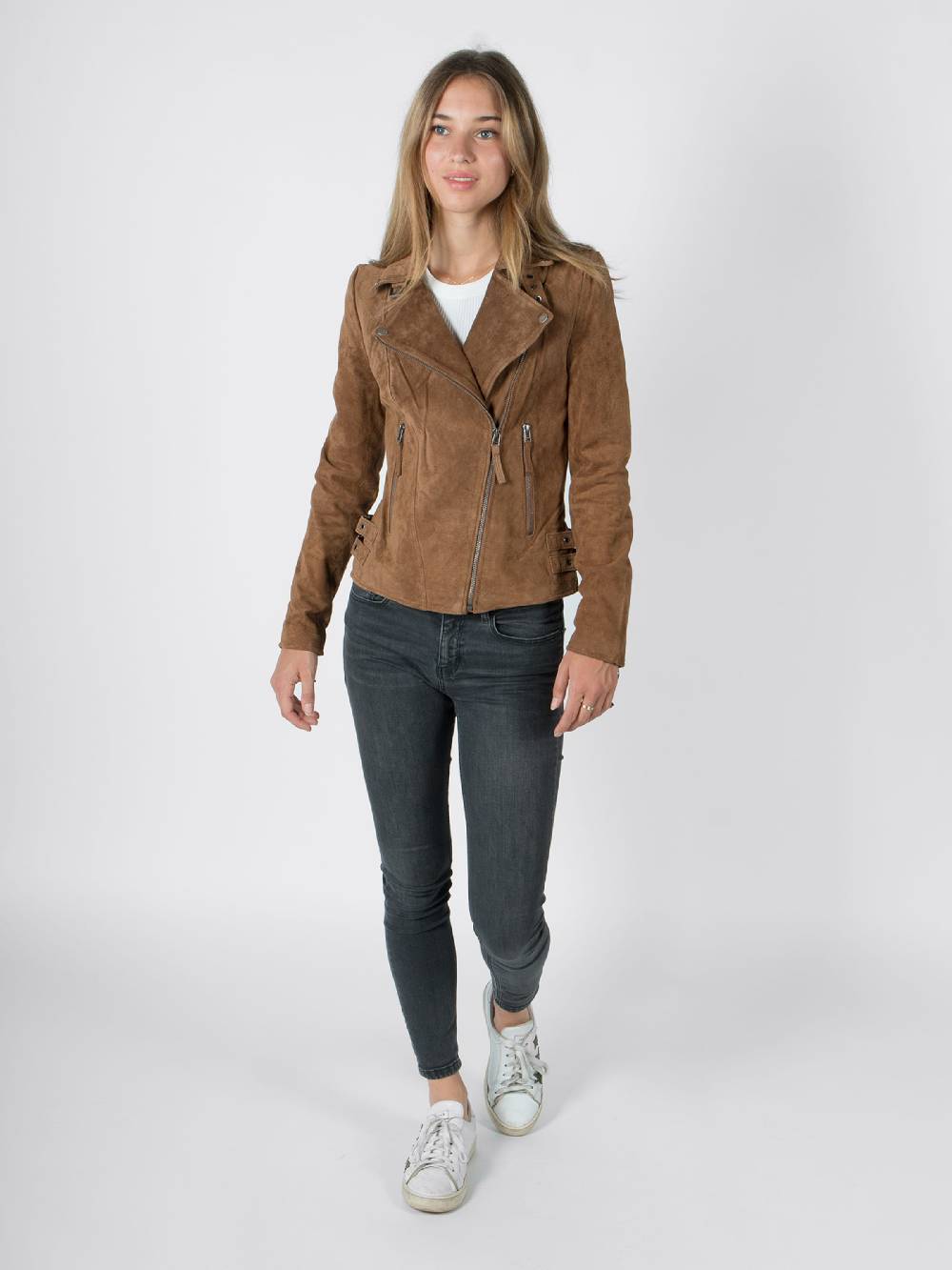 FREAKY NATION Between-Season Jacket 'Taxi Driver' In Cognac