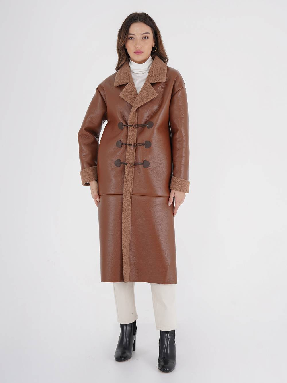 FRESHLIONS Winter Coat 'Bosten' In Brown