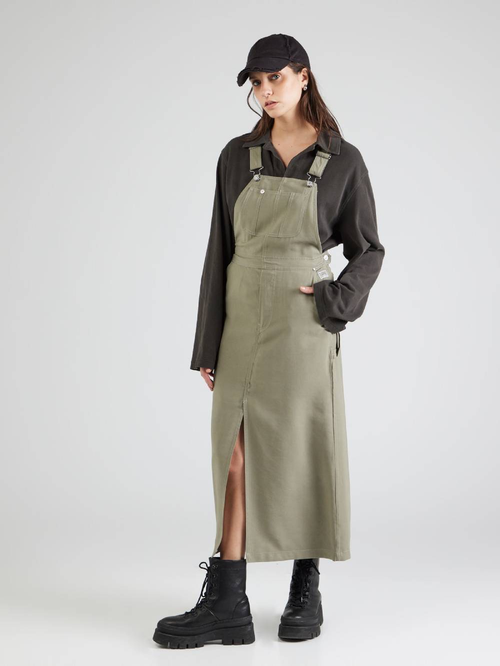 G-STAR Overall Skirt In Khaki