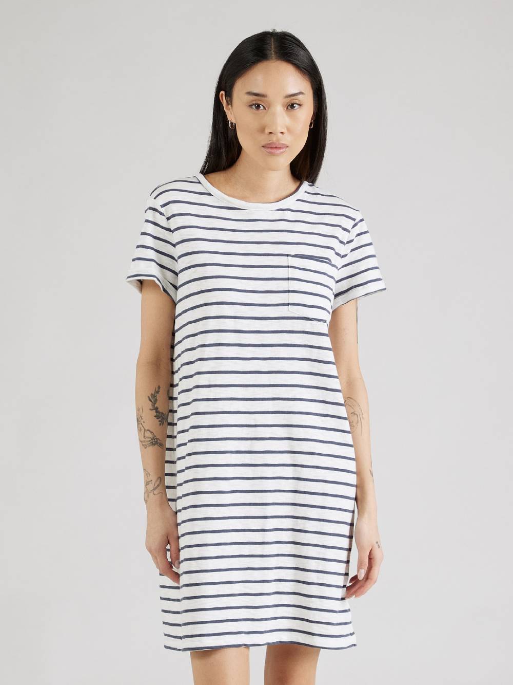 GAP Dress In Navy, Mottled White