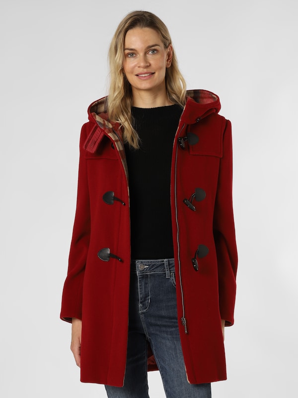 GIL BRET Between-Seasons Coat In Cherry Red