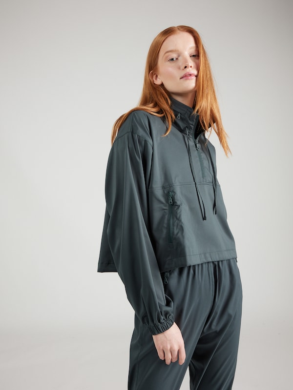 Girlfriend Collective Athletic Jacket 'Hummingbird' in Emerald
