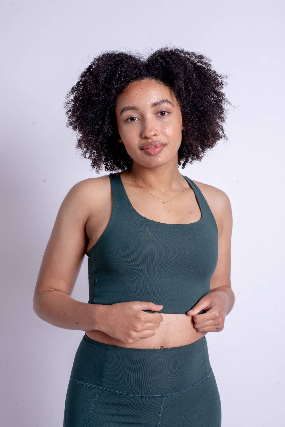 Girlfriend Collective Bralette Sports Bra 'Paloma' In Green