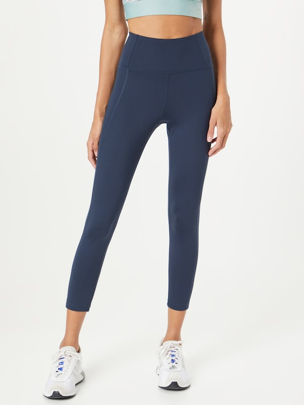 Girlfriend Collective Skinny Workout Pants in Night Blue