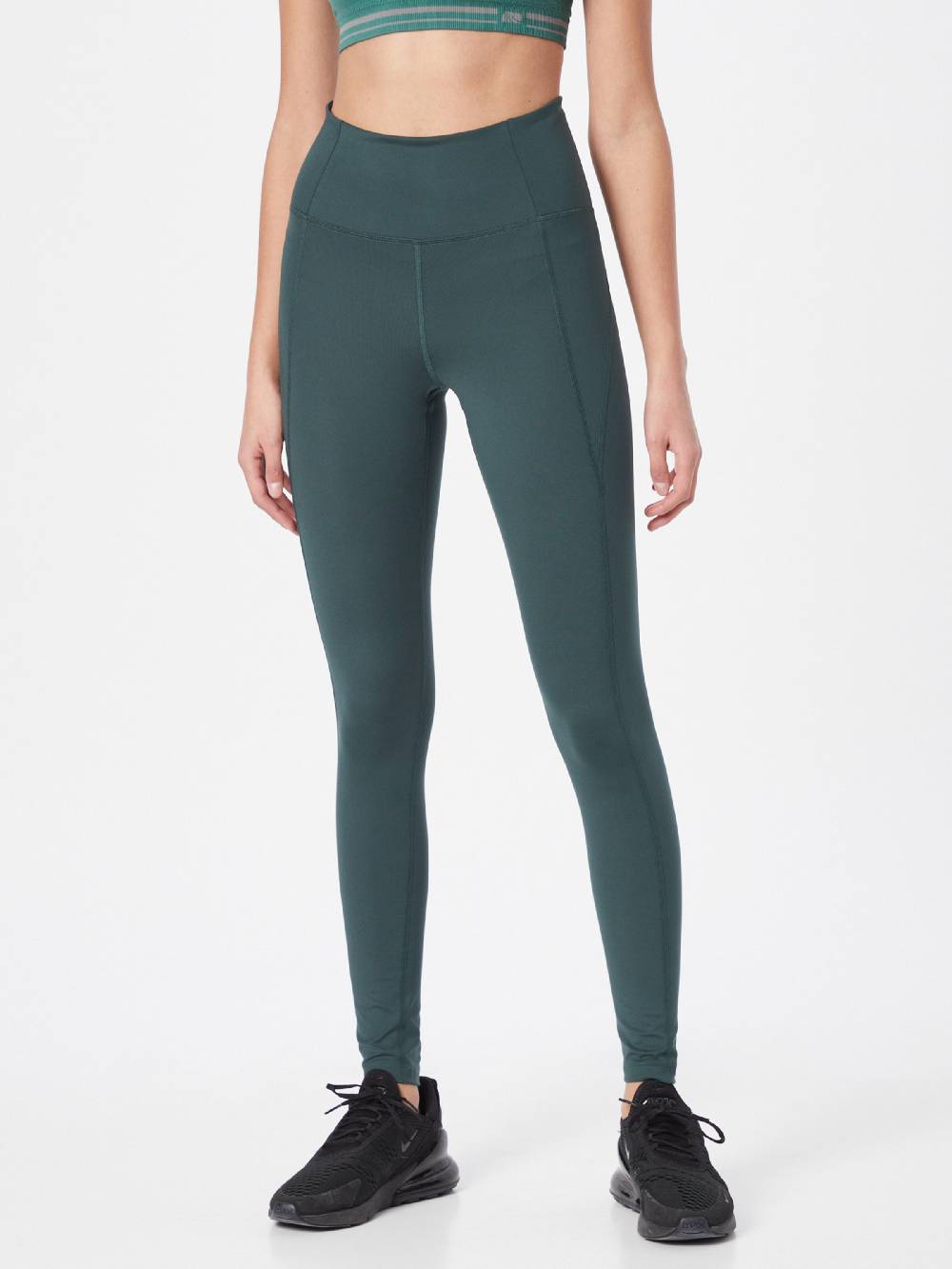 Girlfriend Collective Skinny Workout Pants In Petrol