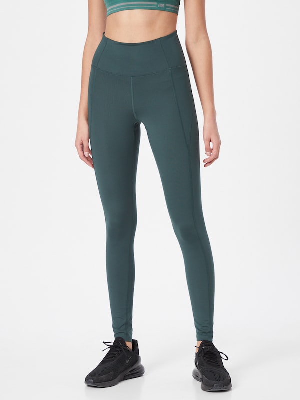 Girlfriend Collective Skinny Workout Pants in Petrol