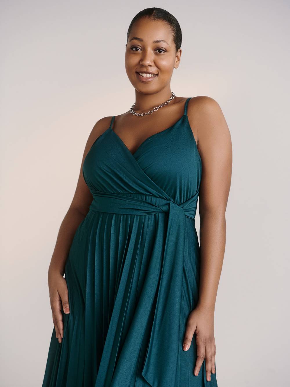Guido Maria Kretschmer Curvy Dress In Emerald