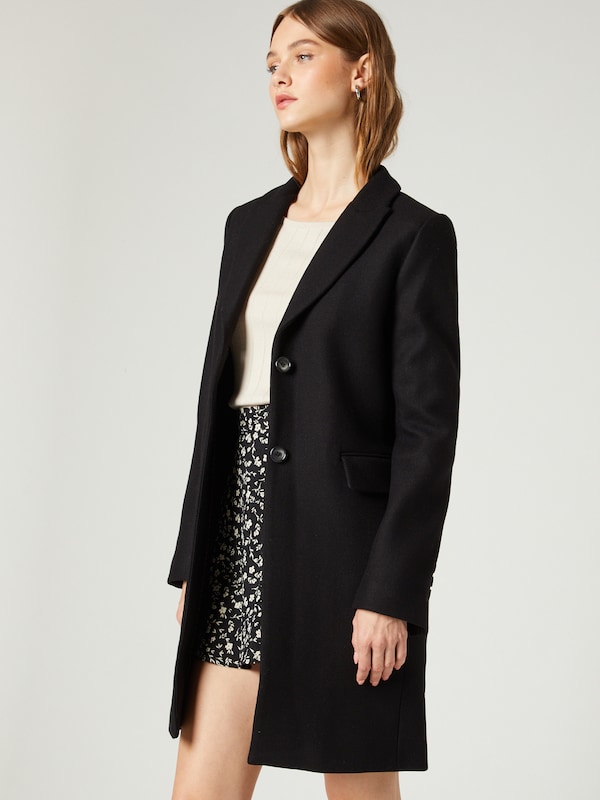 Guido Maria Kretschmer Women Between-Seasons Coat 'Viola' in Black