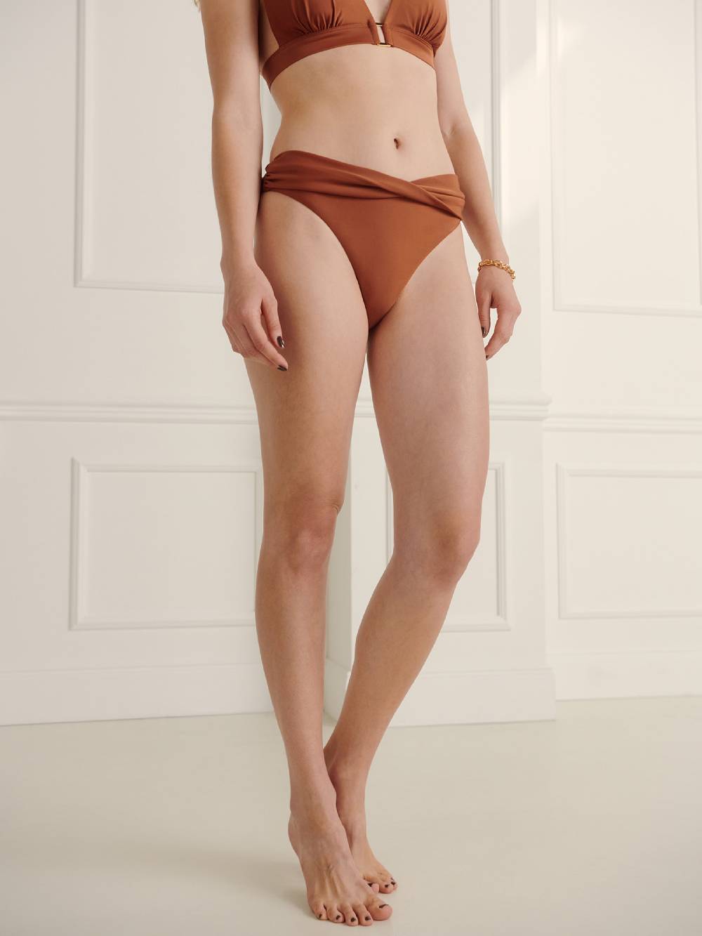 Guido Maria Kretschmer Women Bikini Bottoms 'Cecile' In Brown