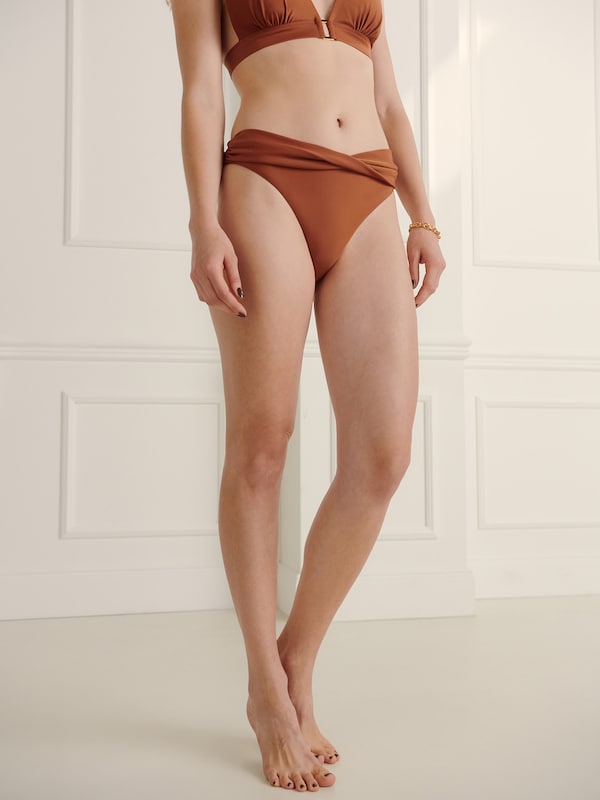 Guido Maria Kretschmer Women Bikini Bottoms 'Cecile' in Brown
