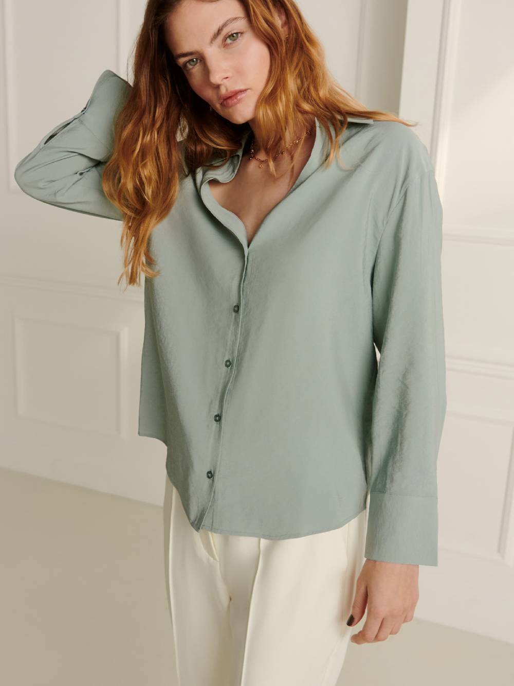 Guido Maria Kretschmer Women Blouse 'Theia' In Green