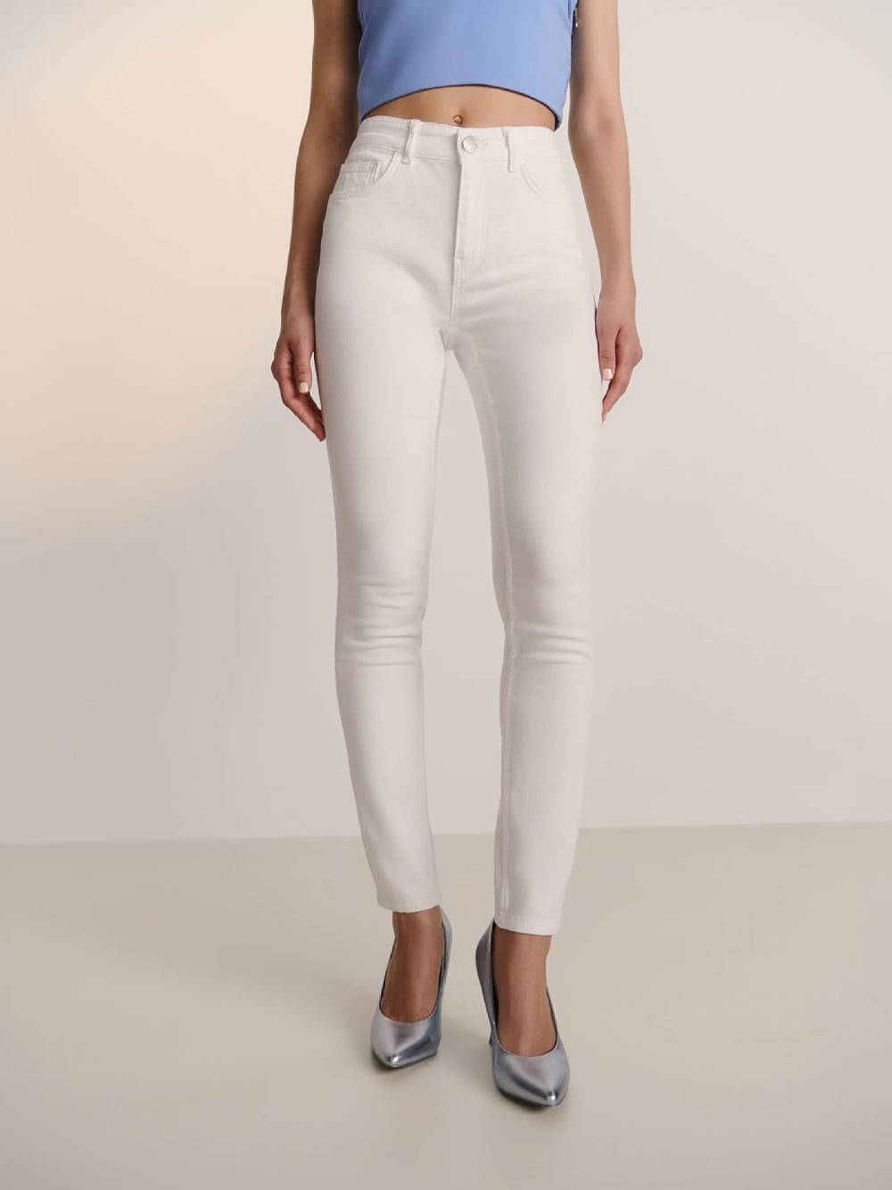 Guido Maria Kretschmer Women Skinny Jeans In White