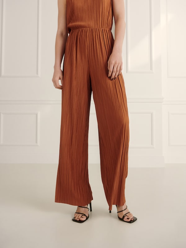 Guido Maria Kretschmer Women Wide leg Pants 'Milly' in Auburn