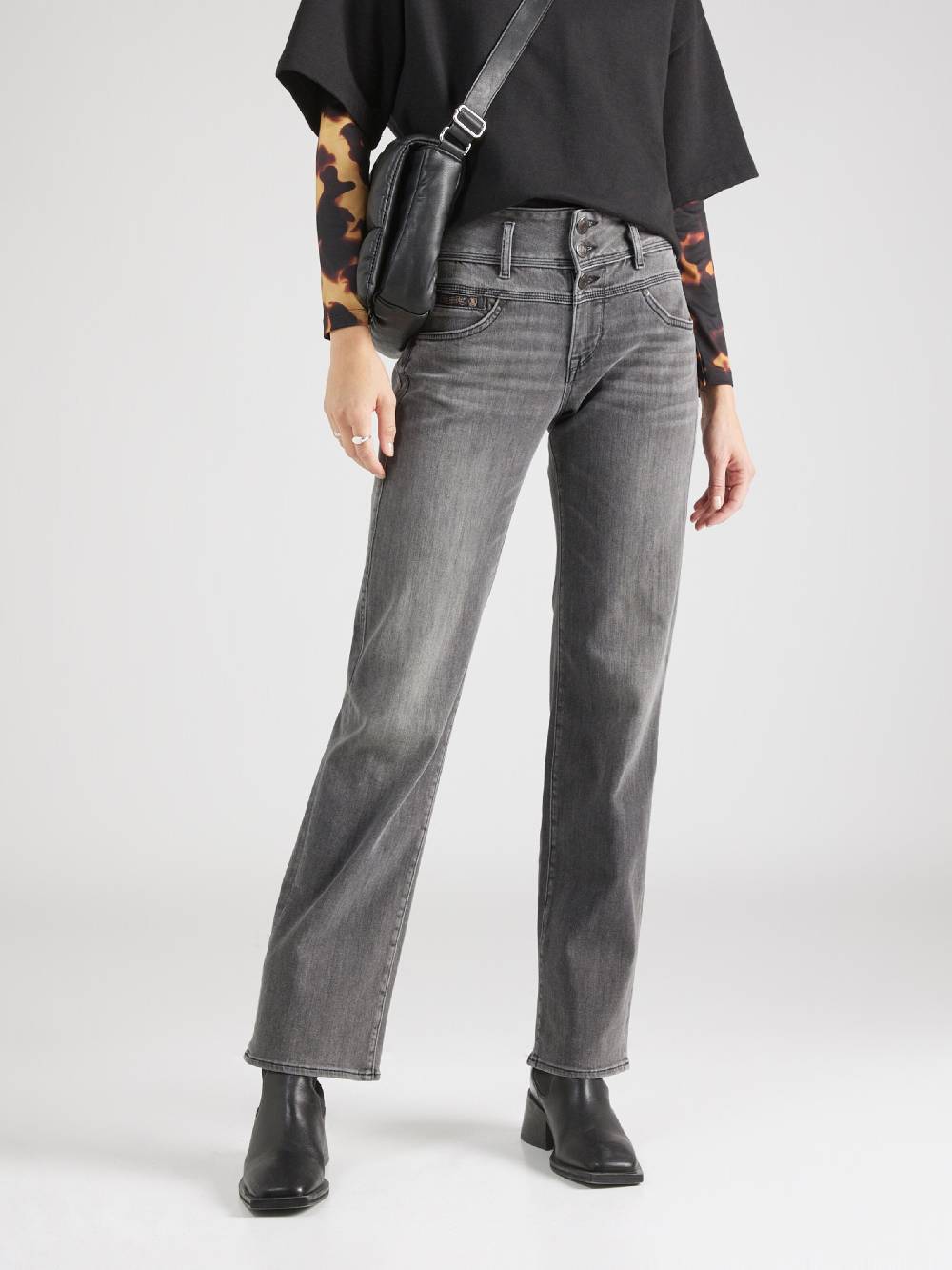 Herrlicher Regular Jeans 'Raya' In Grey Denim