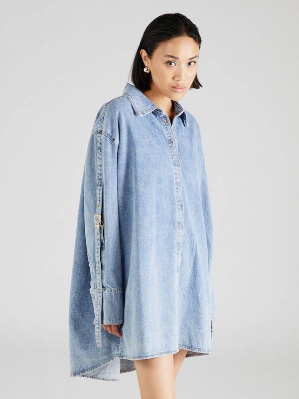 Hoermanseder x About You Shirt Dress 'Lilia' in Light Blue