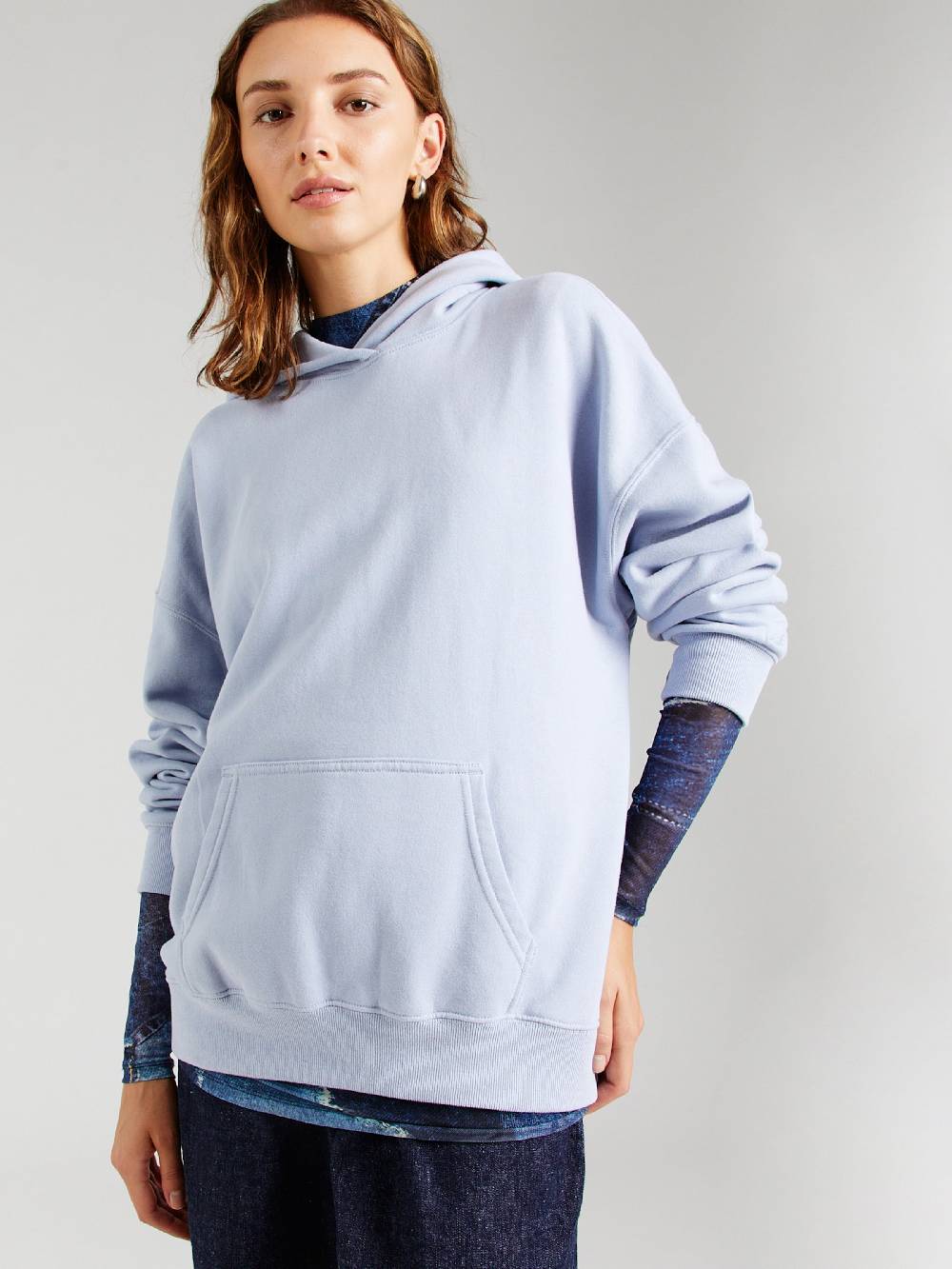 HOLLISTER Sweatshirt 'FEEL GOOD' In Dusty Blue
