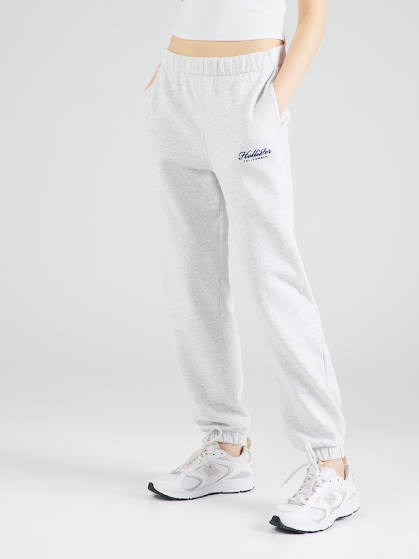 HOLLISTER Tapered Pants in Mottled Grey