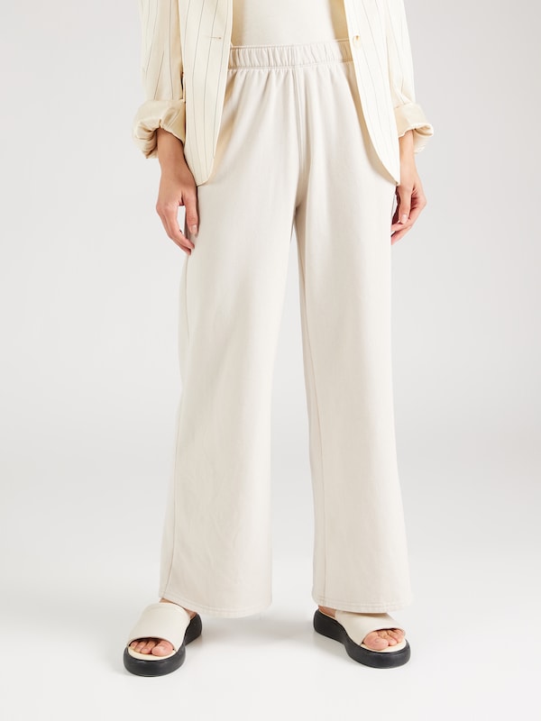 HOLLISTER Wide leg Pants in Light Beige