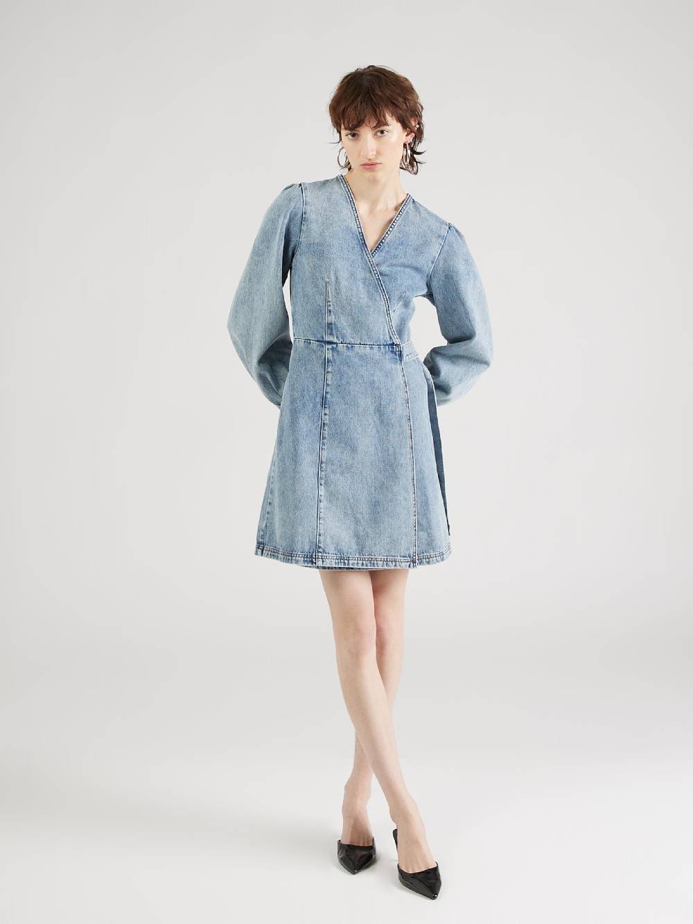 HUGO Dress 'Gissi' In Blue Denim