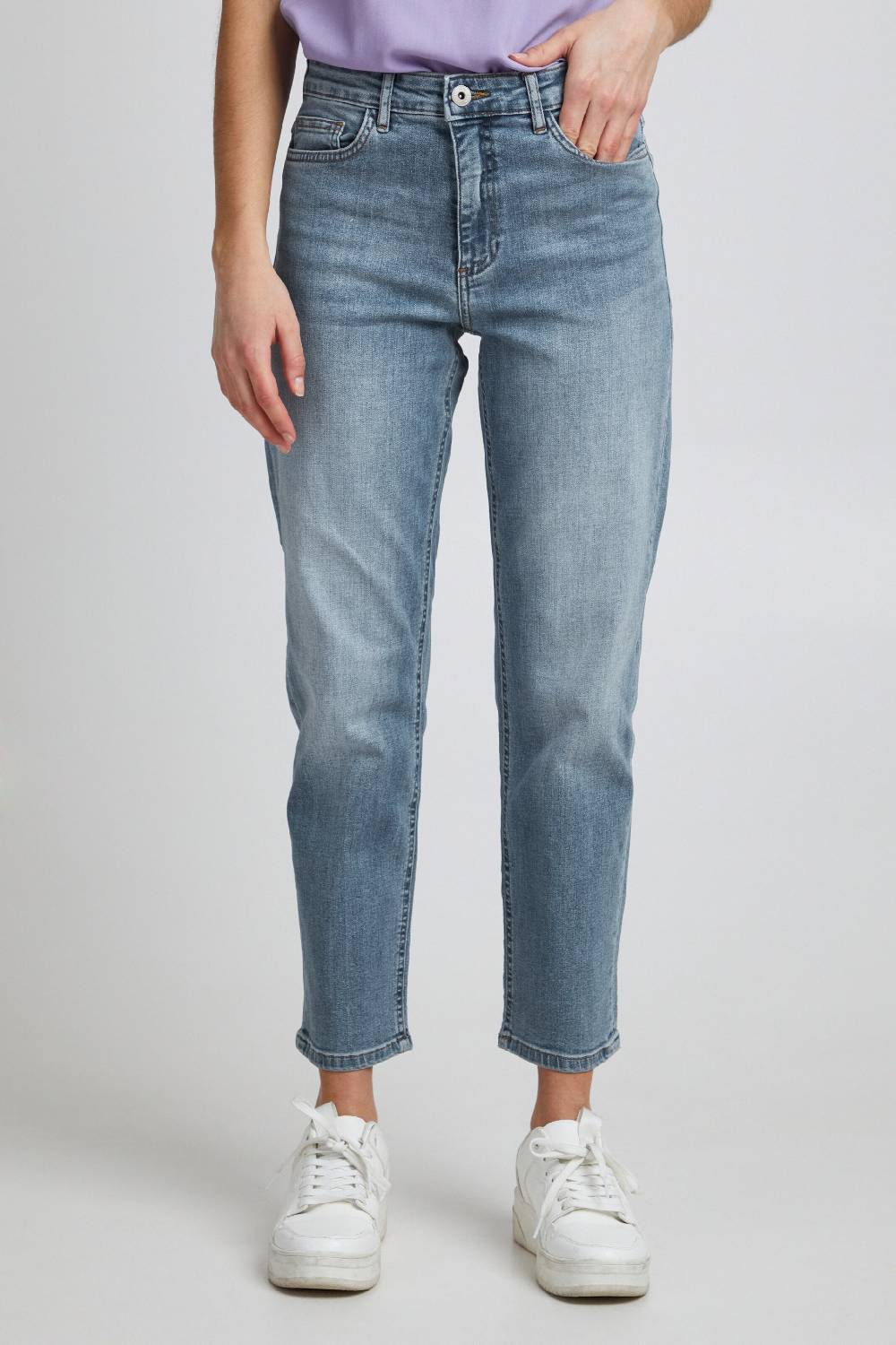 ICHI Regular Jeans 'TWIGGY RAVEN' In Blue Denim, Light Blue