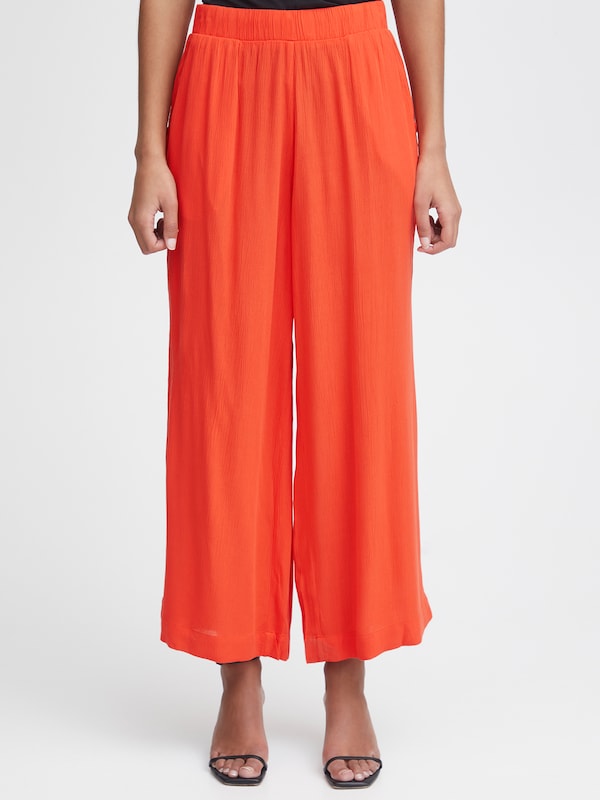 ICHI Wide leg Pants 'Marrakech' in Orange
