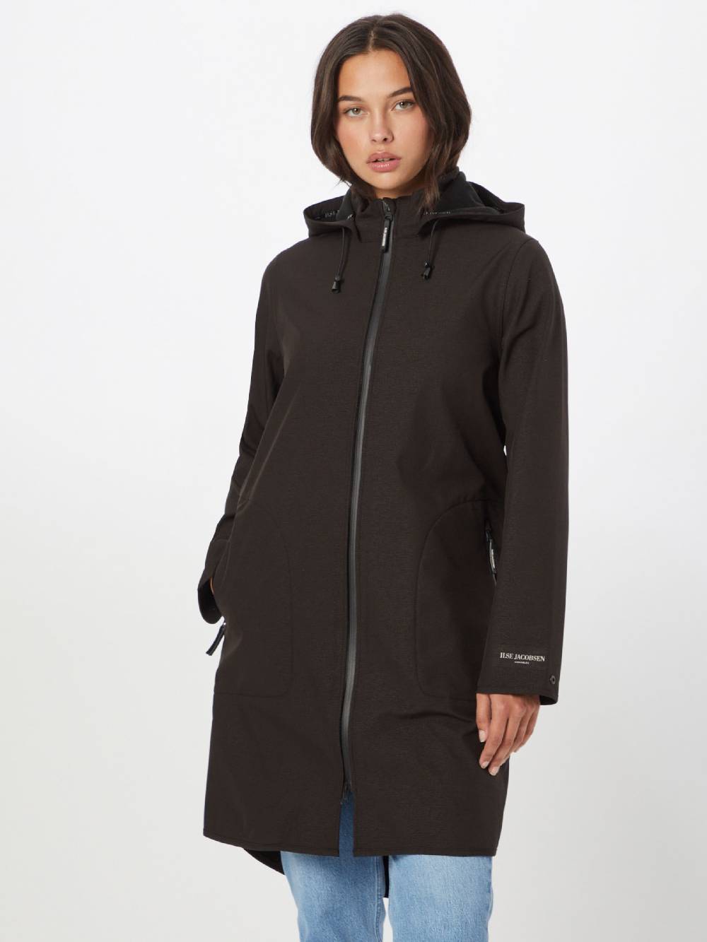 ILSE JACOBSEN Raincoat 'Rain128' In Black