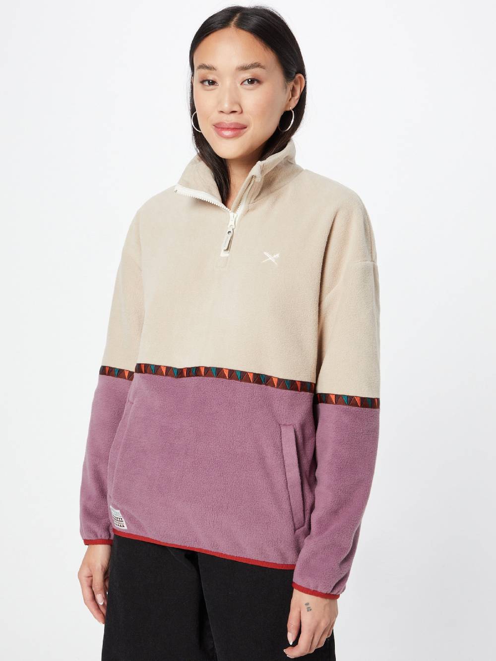 Iriedaily Sweater 'Holina' In Light Beige, Lavender