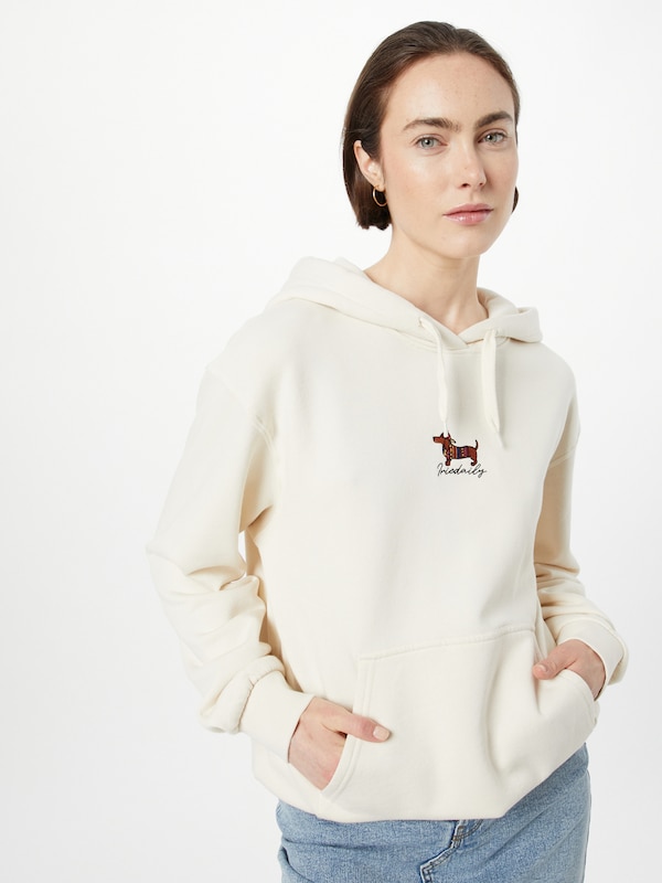 Iriedaily Sweatshirt 'Dacksi' in Natural White