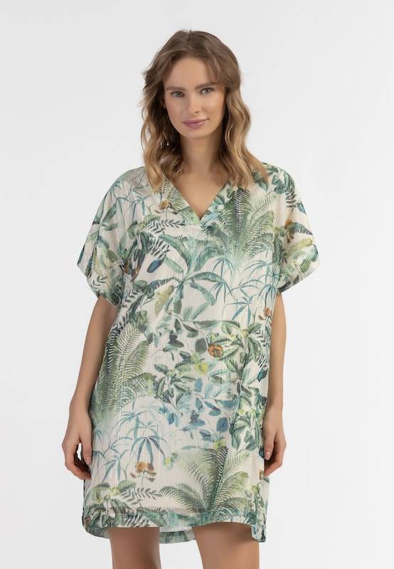 IZIA Tunic in Petrol, Kiwi, Grass Green