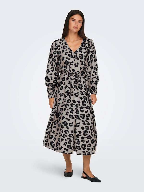 JDY Dress 'JDYCAROLINE' in Grey, Graphite