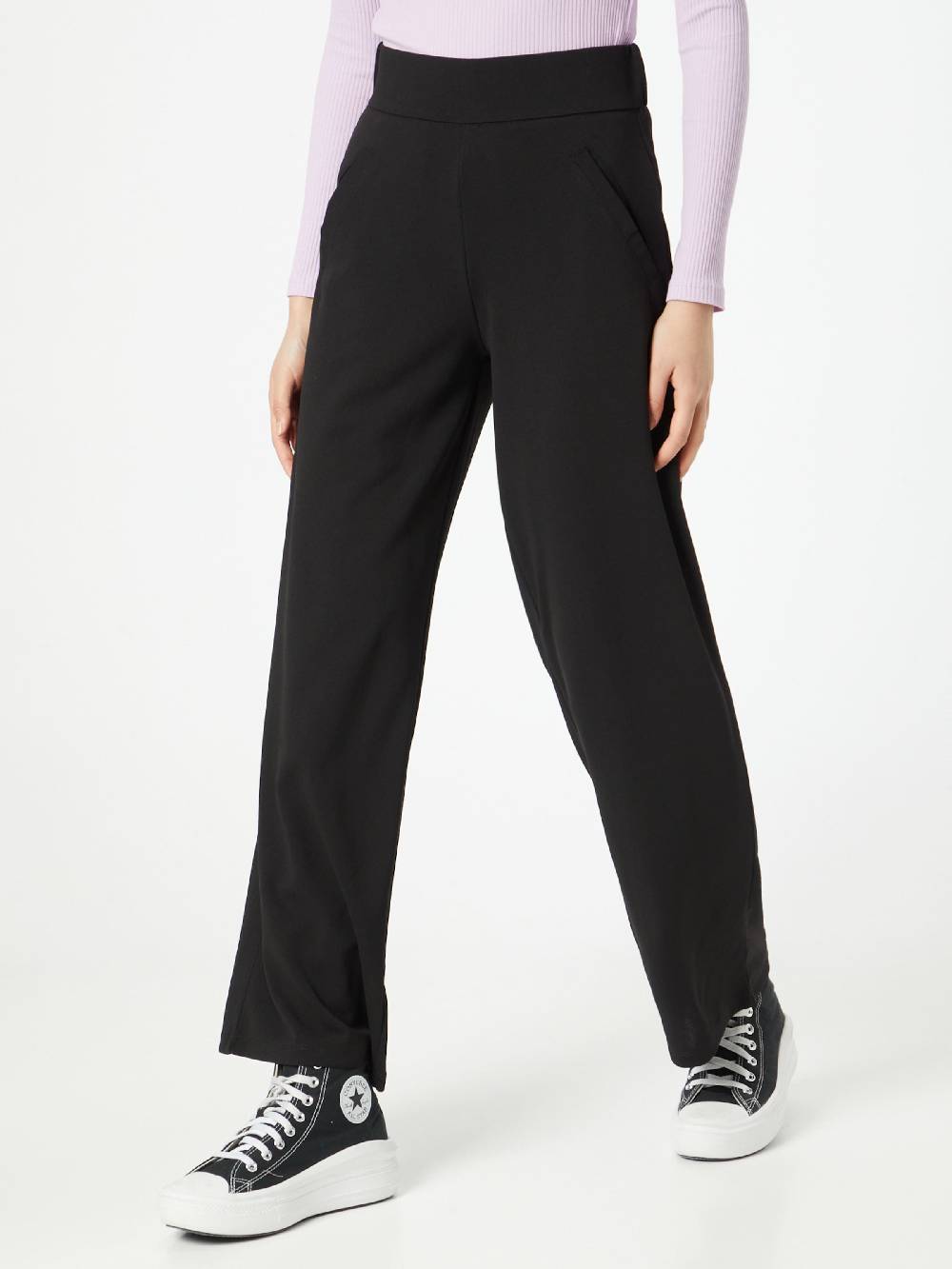 JDY Wide Leg Pants In Black