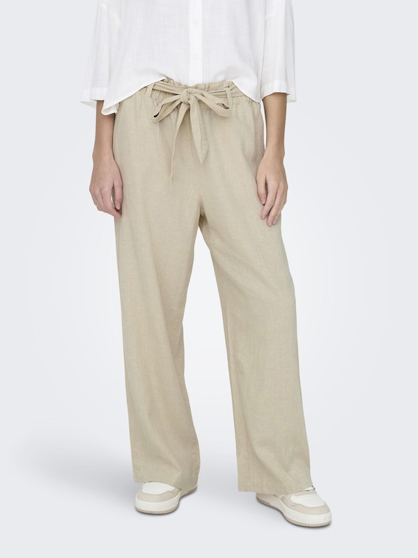 JDY Wide leg Pants 'Say' in Beige