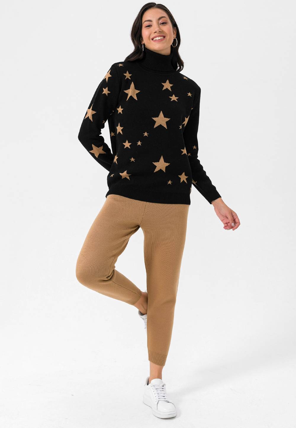 Jimmy Sanders Sweatsuit In Light Brown, Black