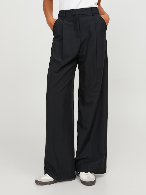 JJXX Wide leg Pleat-Front Pants 'ELLIS' in Black