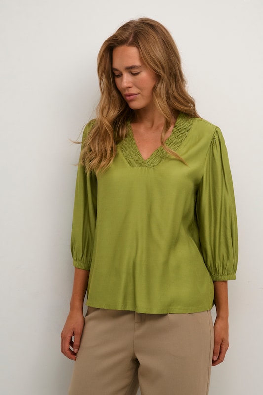 Kaffe Blouse 'Dahlia' in Olive