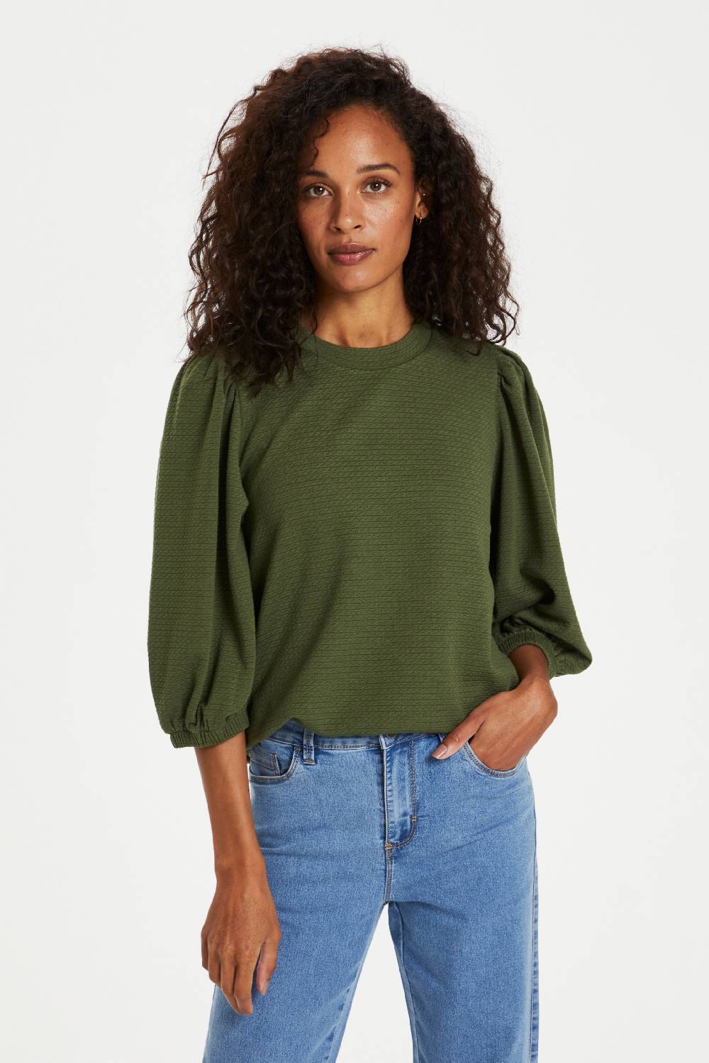 Kaffe Blouse 'Janna' In Olive