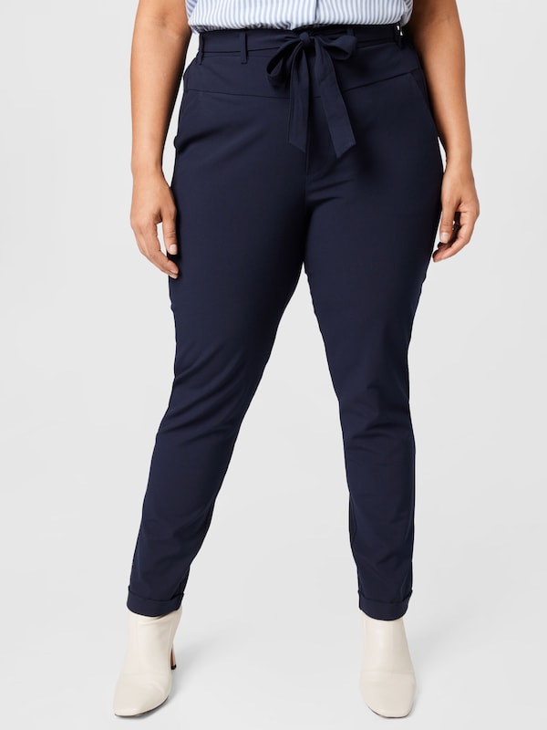 KAFFE CURVE Regular Pants 'Jia' in Ultramarine Blue