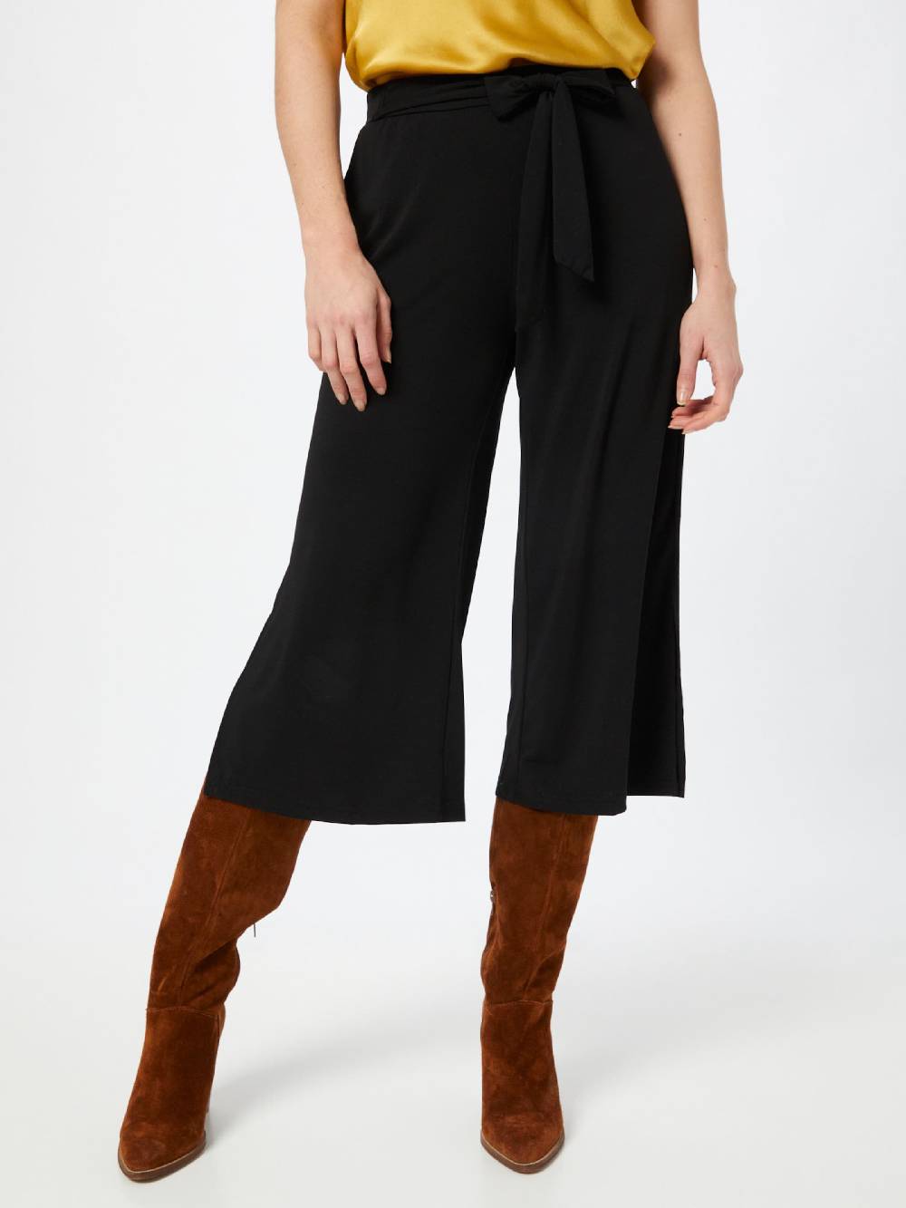 Kaffe Wide Leg Pants 'Malli' In Black